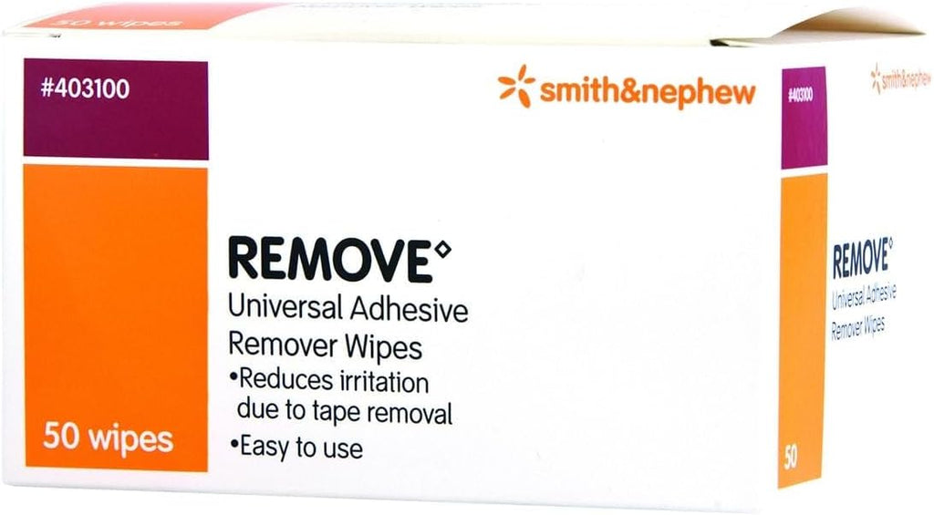 Smith and Nephew Remove Adhesive Remover Wipes 403100, 50-count – Rehab  Supply Shoppe